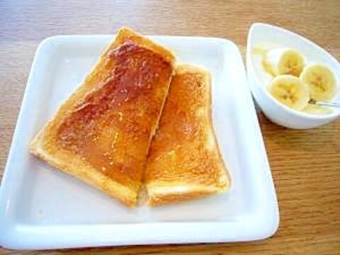 朝食に♪　きな粉バタートースト♪
